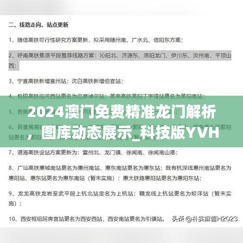 2024澳門免費(fèi)精準(zhǔn)龍門解析，圖庫(kù)動(dòng)態(tài)展示_科技版YVH464.54