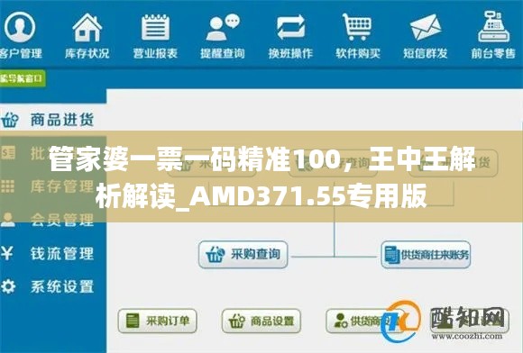 管家婆一票一碼精準(zhǔn)100，王中王解析解讀_AMD371.55專用版