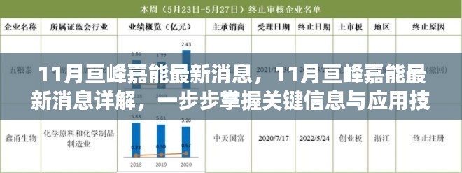 掌握關(guān)鍵信息與應(yīng)用技能，詳解亙峰嘉能最新動(dòng)態(tài)與消息