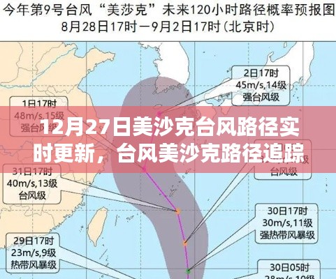 臺風美沙克路徑實時更新，最新動態(tài)、影響分析及追蹤報道（12月27日）